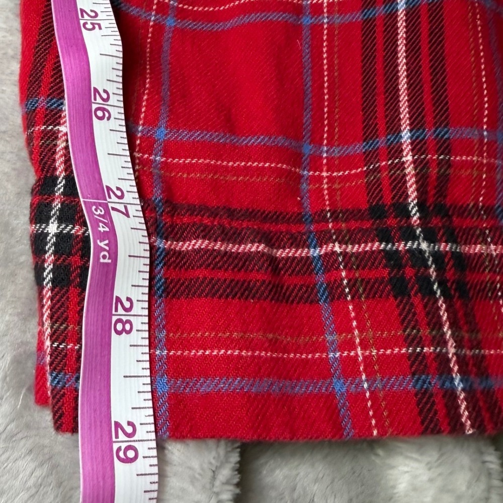 J Jill Sleep Womens Size Small Red Plaid Pajama Set Sleepwear Cozy Loungewear - Picture 11 of 11